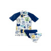 Tortue Παιδικό Μαγιό Σετ 2 Σλιπάκια Με Αντηλιακό Μπλουζάκι Dino Μπλε S2-193-310