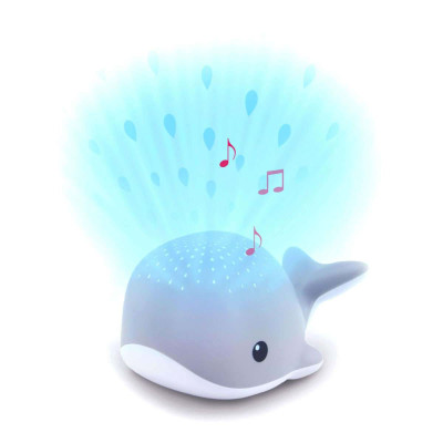Zazu Wally The Whale Προτζέκτορας με Σταγόνες Νερού και Λευκούς Ήχους