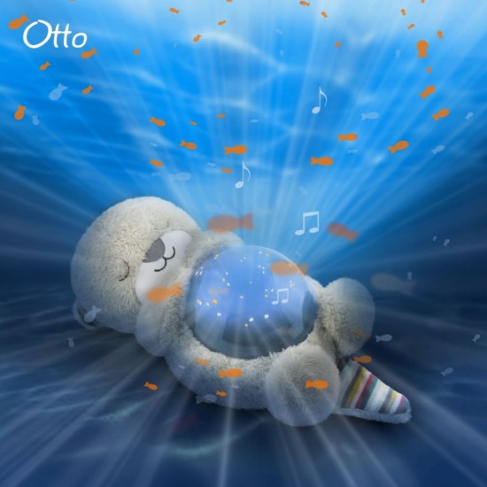 ZAZU Otto Βίδρα Βρεφικός Προβολέας με κινούμενα ψαράκια & λευκούς ήχους θάλασσας ZA-OTTO-01