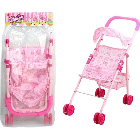 Zita Toys Παιδικό Καροτσάκι Ροζ 008.833C