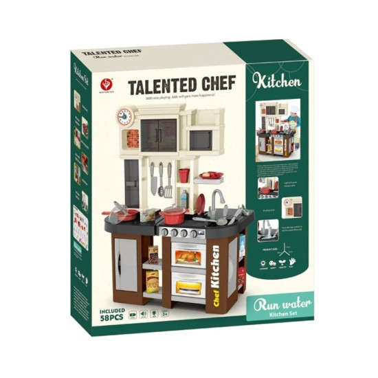 Zita Toys Παιδική Κουζίνα 58τμχ Talented Chef με Βρύση 3+ Ετών