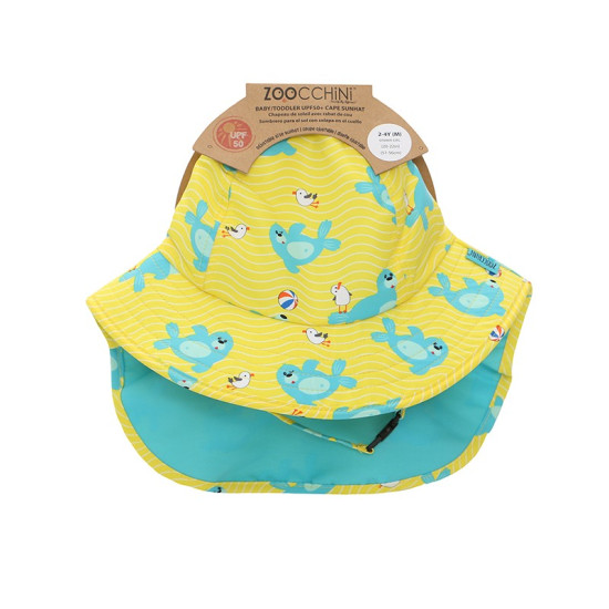 Zoocchini Cape Sunhat Παιδικό Αντιηλιακό Καπέλο UPF50+ SEAL ZOO15055