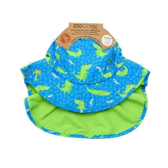 Zoocchini Cape Sunhat Παιδικό Αντιηλιακό Καπέλο UPF50+ Alligator ZOO15051