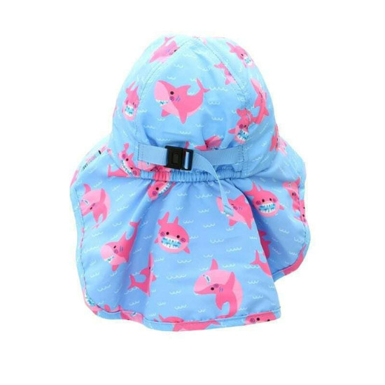 Zoocchini Cape Sunhat Παιδικό Αντιηλιακό Καπέλο UPF50+ Pink Shark ZOO15054