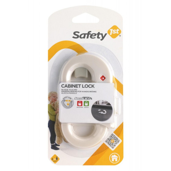 Safety 1st Ασφάλεια - Κλειδαριά για Ντουλάπια Λευκή