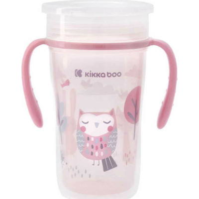 Kikka Boo Κύπελλο με Λαβές και Στόμιο 360 ° Sippy Cup 300ml Owl 31302030050