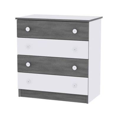 Lorelli Bertoni Βρεφική Συρταριέρα Αλλαξιέρα Dresser New White - Vintage Grey 10170070034А