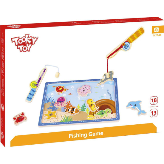 Tooky Toys Ξύλινο Παιχνίδι Ψαρέματος TKF040