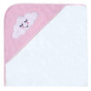 Kikka Boo Hooded Towel Παιδική Πετσέτα Μπάνιου με Κουκούλα 80x80cm Sleepy Cloud Pink 31104010020