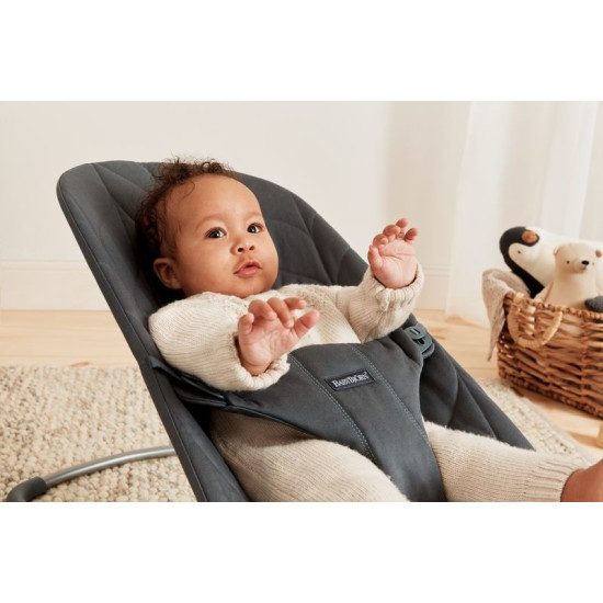 BabyBjorn Ρηλάξ Bliss, Woven, Petal quilt, Light Grey