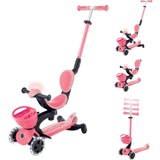 Globber Scooter Go.Up Baby Lights 360 Pink