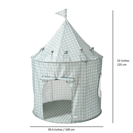 3 Sprouts Παιδική Σκηνή Κάστρο Gingham-Blue