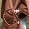 Bemini Αδιάβροχο Poncho με ζεστή Επένδυση Brown 9-36M
