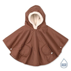 Bemini Αδιάβροχο Poncho με ζεστή Επένδυση Brown 9-36M