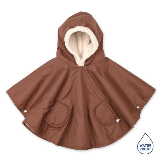 Bemini Αδιάβροχο Poncho με ζεστή Επένδυση Brown 9-36M
