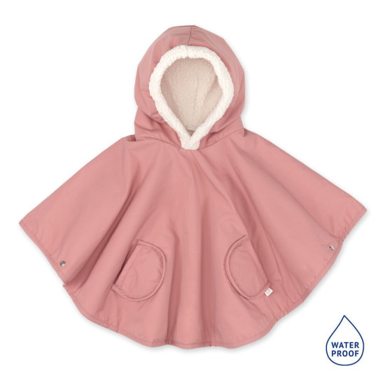 Bemini Αδιάβροχο Poncho με ζεστή Επένδυση Pink 9-36M