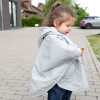 Bemini Αδιάβροχο Poncho με ζεστή Επένδυση Ice Grey 9-36M