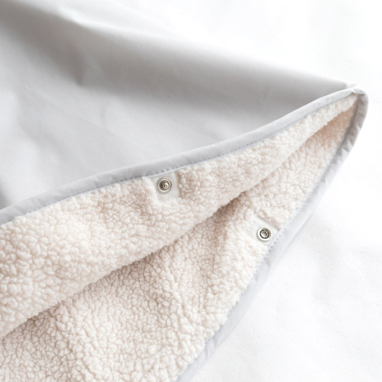 Bemini Αδιάβροχο Poncho με ζεστή Επένδυση Ice Grey 9-36M