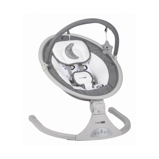 FreeOn  Ηλεκτρική Κούνια Μωρού Elite Swing με Μουσική Grey
