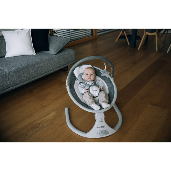 FreeOn  Ηλεκτρική Κούνια Μωρού Elite Swing με Μουσική Grey
