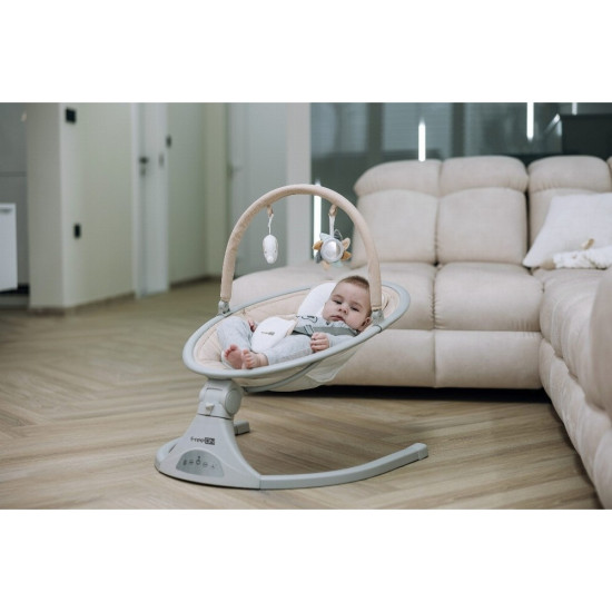 FreeOn  Ηλεκτρική Κούνια Μωρού Elite Swing με Μουσική Beige