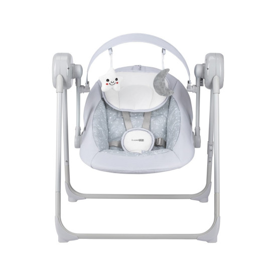 FreeOn  Ηλεκτρική Κούνια Μωρού Snuggy Swing  με Μουσική Light Grey Stars