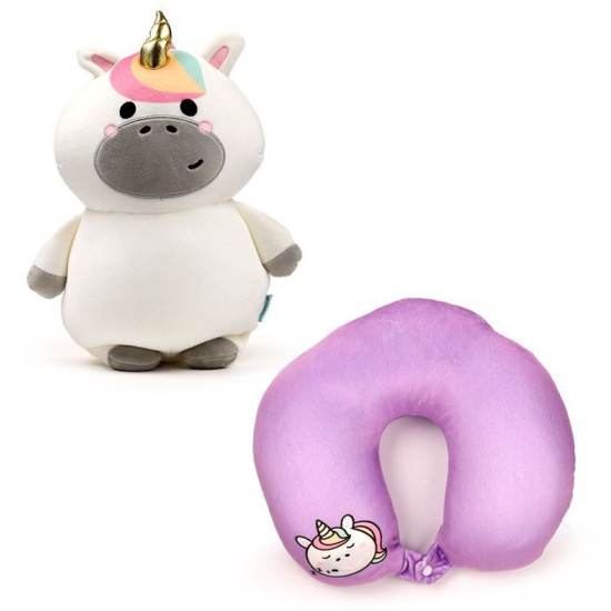 Puckator Swapseazzz Μαξιλάρι Ταξιδιού & Λούτρινο Unicorn