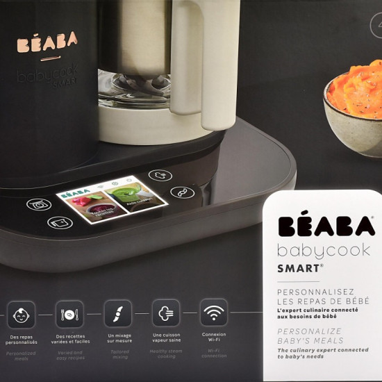 Beaba Babycook Smart Ατμομάγειρας & Μπλέντερ 4in1 Charcoal Grey