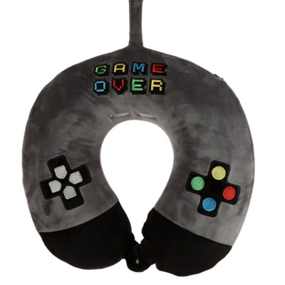 Puckator Παιδικό Μαξιλάρι Ταξιδίου Memory Foam Game Over