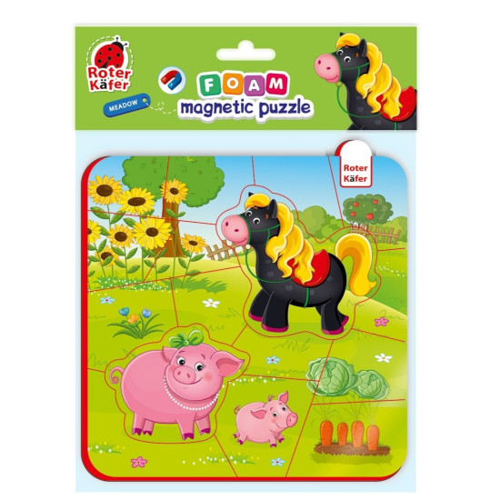 Roter Kafer Μαγνητικό Παζλ The Horse And The Pig