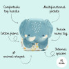 Sassi Mini Backpack - Τσάντα Πλάτης Chewy The Elephant