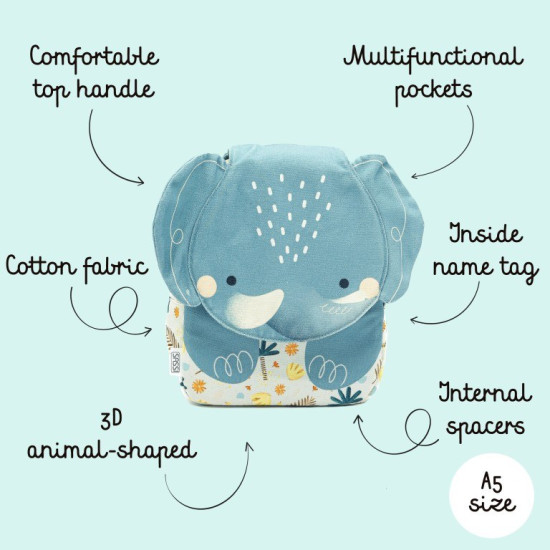 Sassi Mini Backpack - Τσάντα Πλάτης Chewy The Elephant