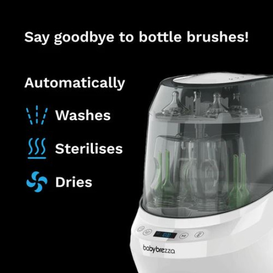 Baby Brezza Bottle Washer Pro & Sterilizer Portable White