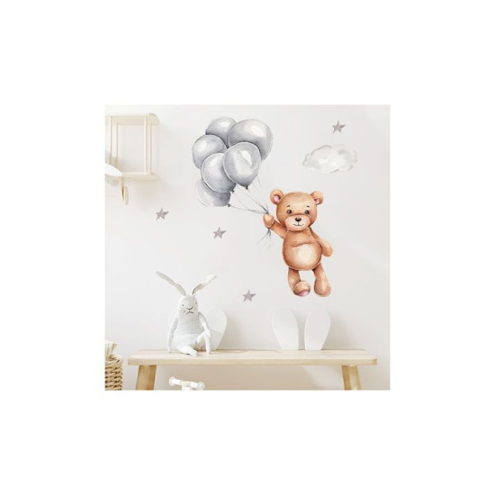 Sipo Αυτοκόλλητα Τοίχου Teddy Bear With Balloons