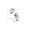 Sipo Αυτοκόλλητα Τοίχου Teddy Bear With Balloons
