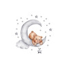 Sipo Αυτοκόλλητα Τοίχου Teddy Bear Moon