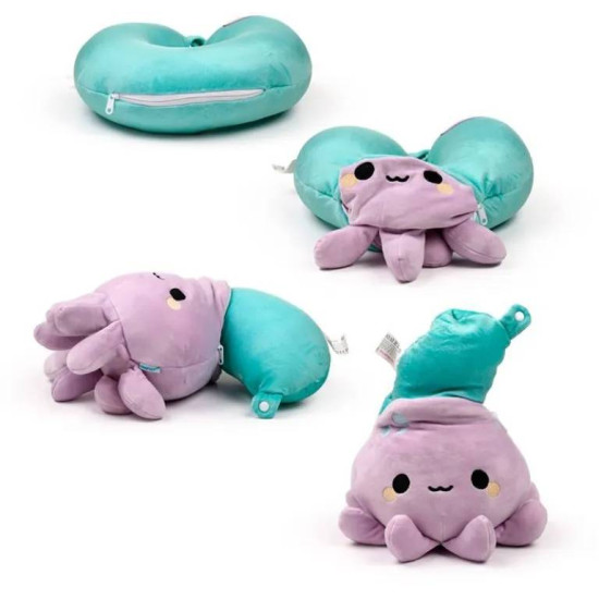 Puckator Swapseazzz Μαξιλάρι Ταξιδιού & Λούτρινο Octopus