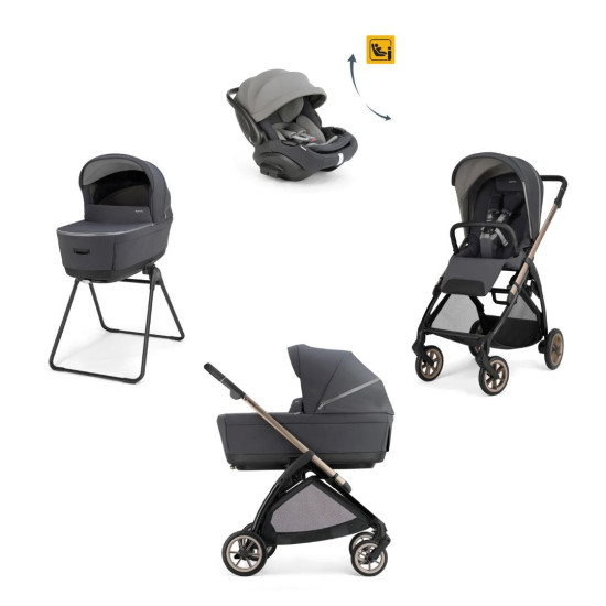 Inglesina Electa System Quattro με Darwin RCL-EVO Garage Grey (Bronze Black Chassis)