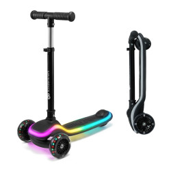 Kinderkraft Raket Πατίνι Τρίτροχο με LED Black
