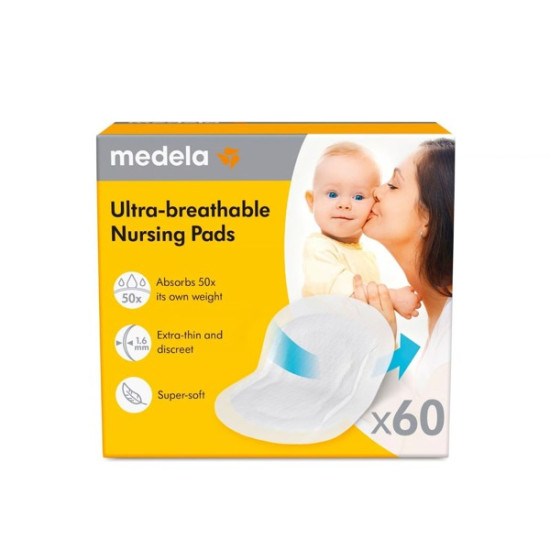 Medela Επιθέματα Στήθους Ultra Breathable 60τμχ