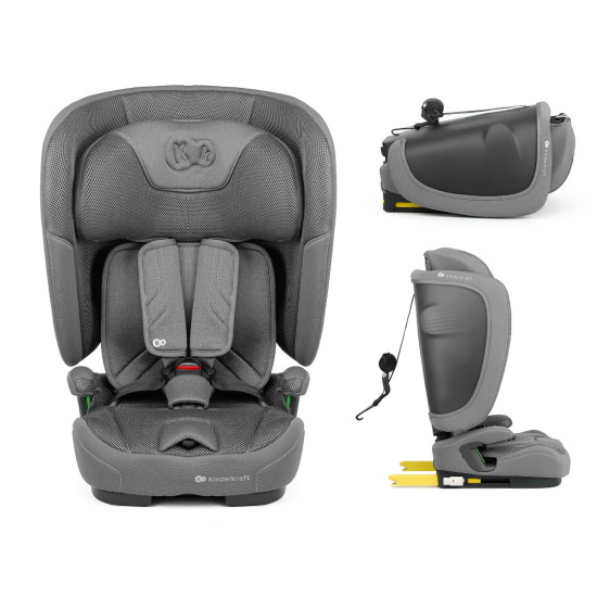 Kinderkraft Fix2Go Κάθισμα Αυτοκινήτου  i-Size 76-150cm (9-36kg) Grey