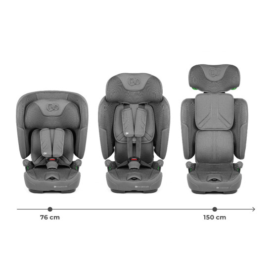 Kinderkraft Fix2Go Κάθισμα Αυτοκινήτου  i-Size 76-150cm (9-36kg) Grey