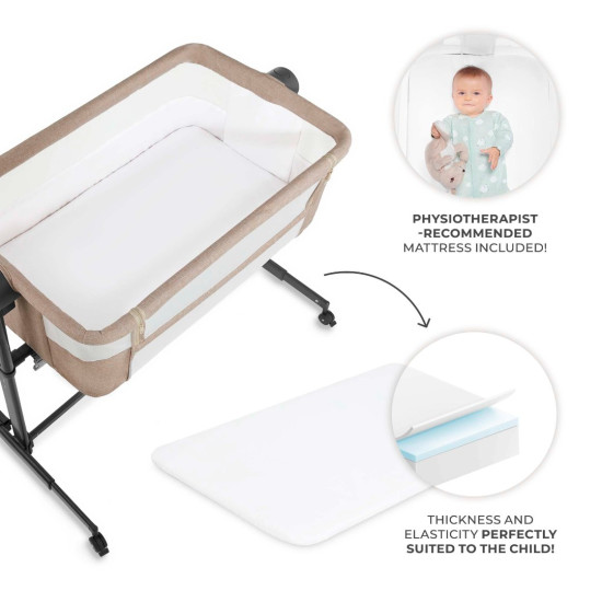 Kinderkraft Nestee Up 2 Λίκνο Beige