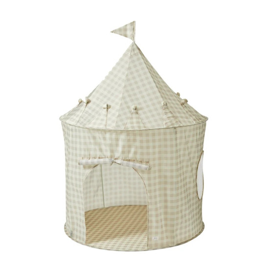 3 Sprouts Παιδική Σκηνή Κάστρο Gingham Beige