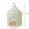3 Sprouts Παιδική Σκηνή Κάστρο Gingham Beige