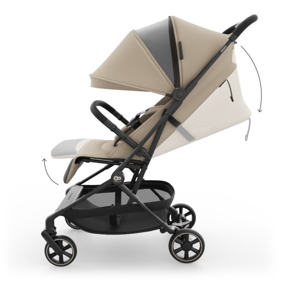 Kinderkraft Καρότσι περιπάτου NEBO (Cabin-size) Beige