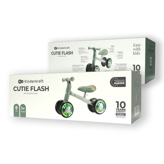 Kinderkraft Cutie Flash Ποδήλατο Ισσοροπίας Green