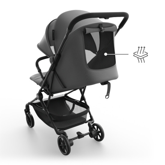 Kinderkraft Καρότσι περιπάτου NEBO (Cabin-size) Platinum Grey