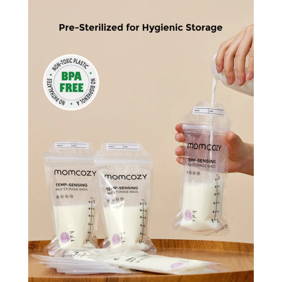 Momcozy Σακουλάκια Αποθήκευσης Μητρικού Γάλακτος 180ml 50τμχ