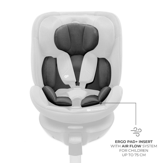 Kinderkraft XRider 2 Κάθισμα Αυτοκινήτου i-Size 40-150cm (0-36kg) Grey